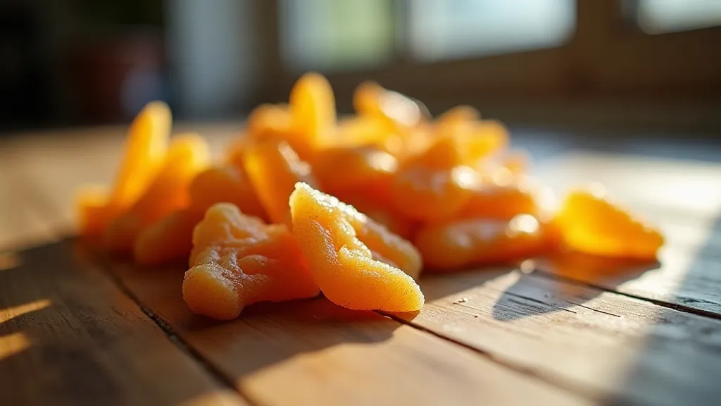 Close-up of candied ginger