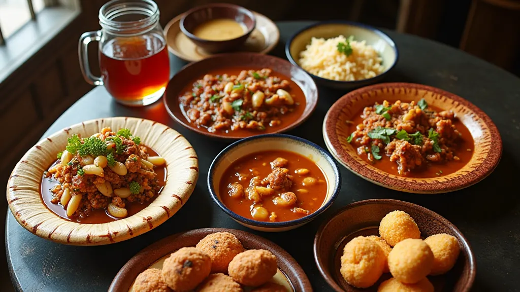 Creole food spread