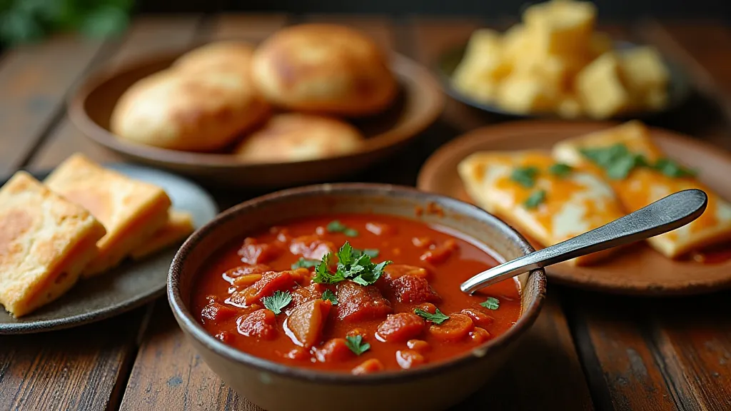 New Mexican food spread